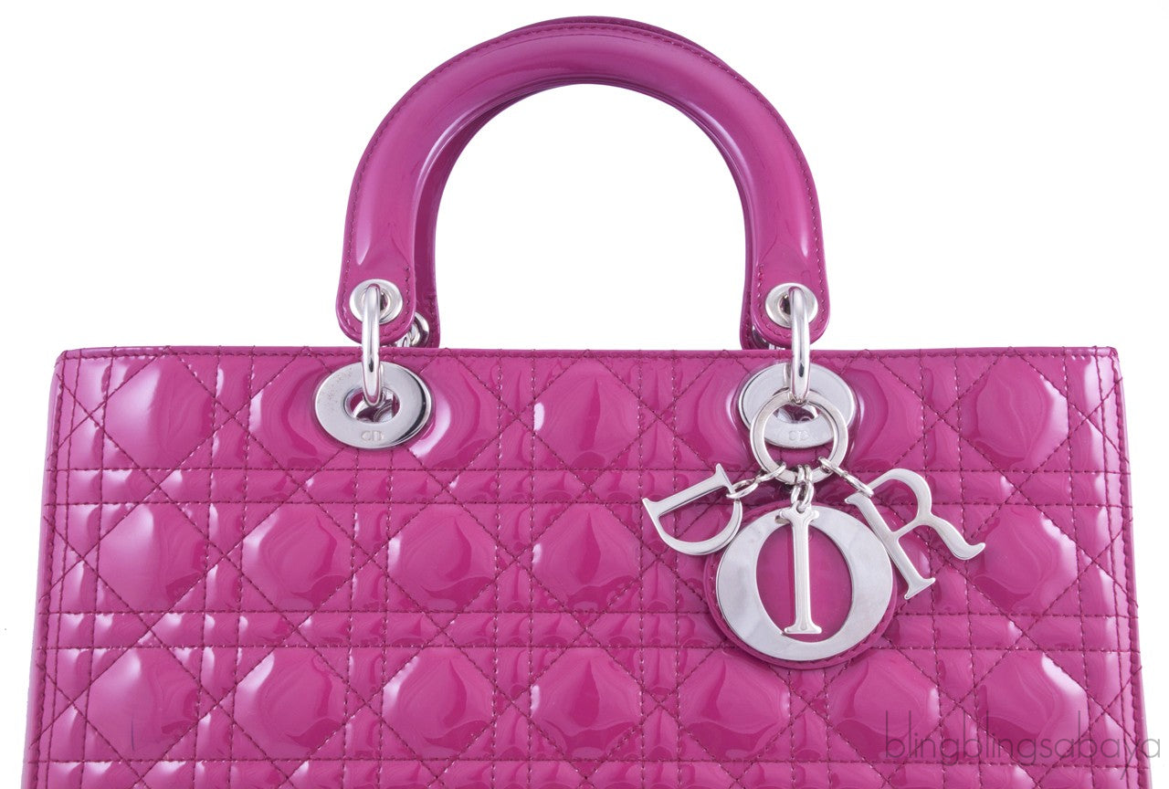 Patent Fuschia Pink Lady Dior