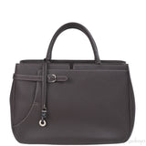 Loro Piana Charcoal Grey Top Handle Bag
