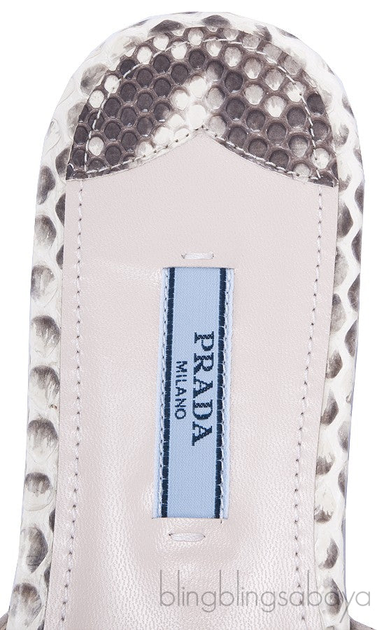 Natural Python Open Toe Slide