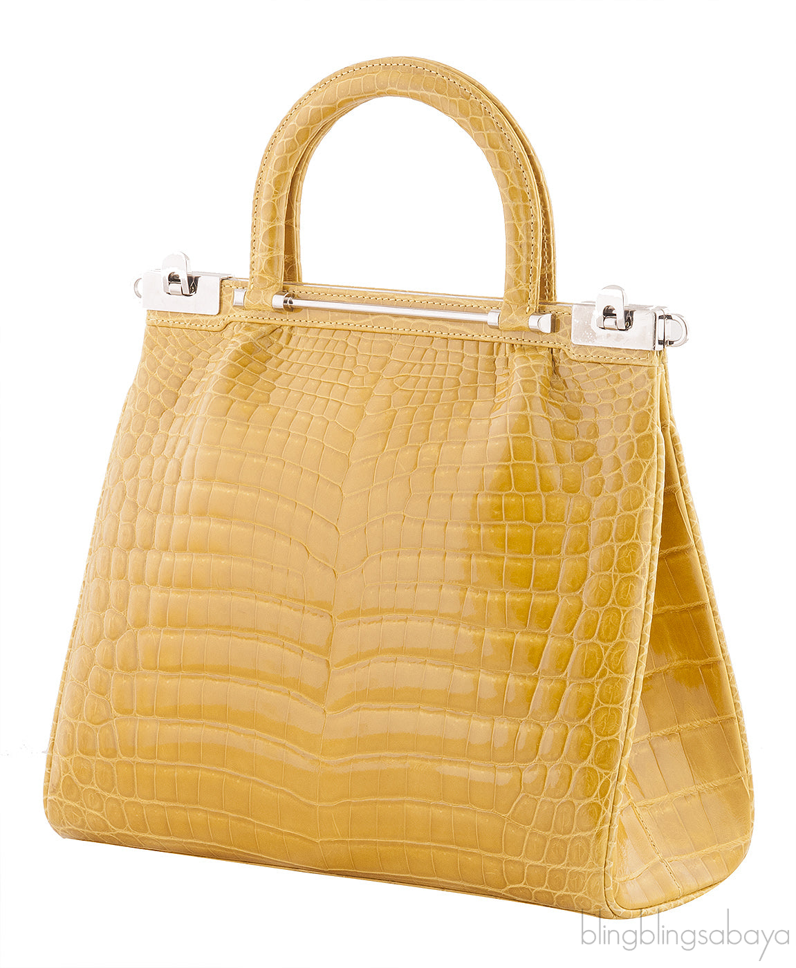 Crocodile Raffles Handbag