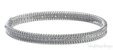 Perlee Diamond White Gold Bracelet One Row