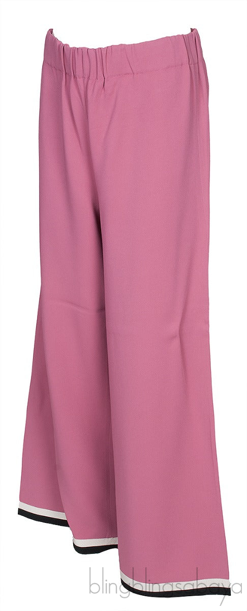 Old Rose Wide Leg Trouser