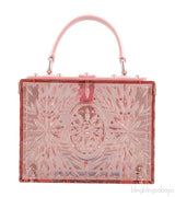 Plexiglass Padlock Top Handle Bag