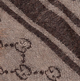 Gucci Fox Trimmed GG Patterned Stole