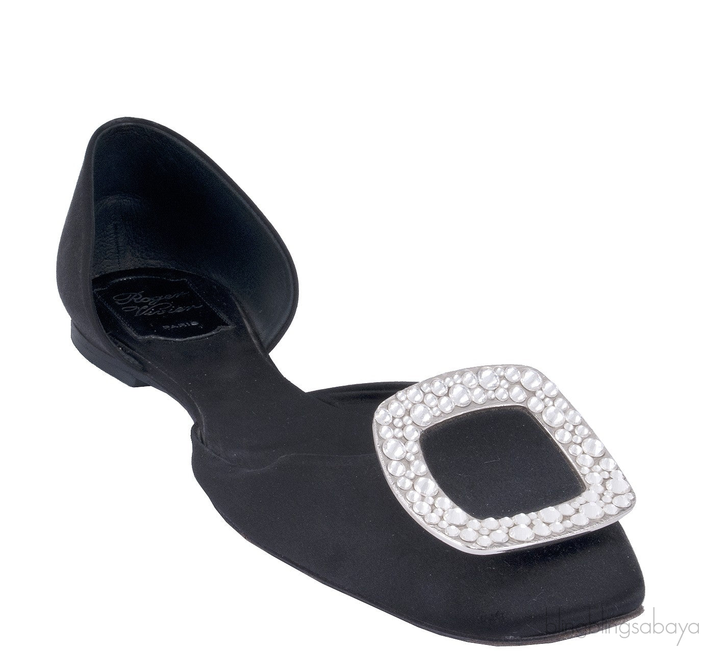 10 MM Satin Swarovski Flats