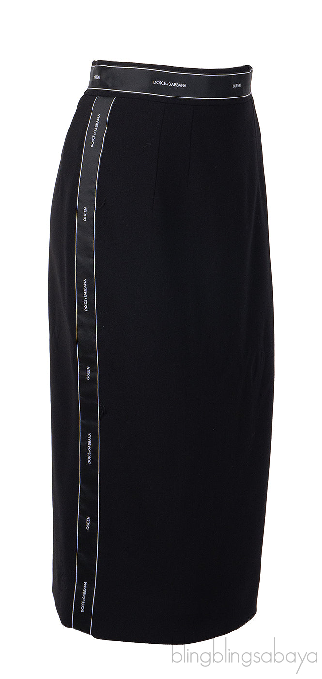 Dolce & Gabbana Queen Black Skirt