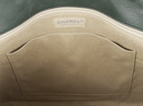 2.55 Olive Green Patent Quilted Flap XL