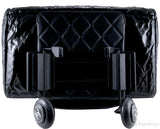 Black Quilted Shopping Trolley Bag