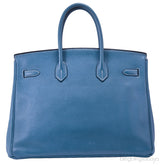 Birkin 35 Blue Jean Togo