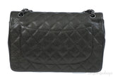 Chanel Charcoal Grey Caviar Jumbo Flap Bag