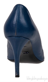 Blue Cannage Vamp Peep Toe Heels