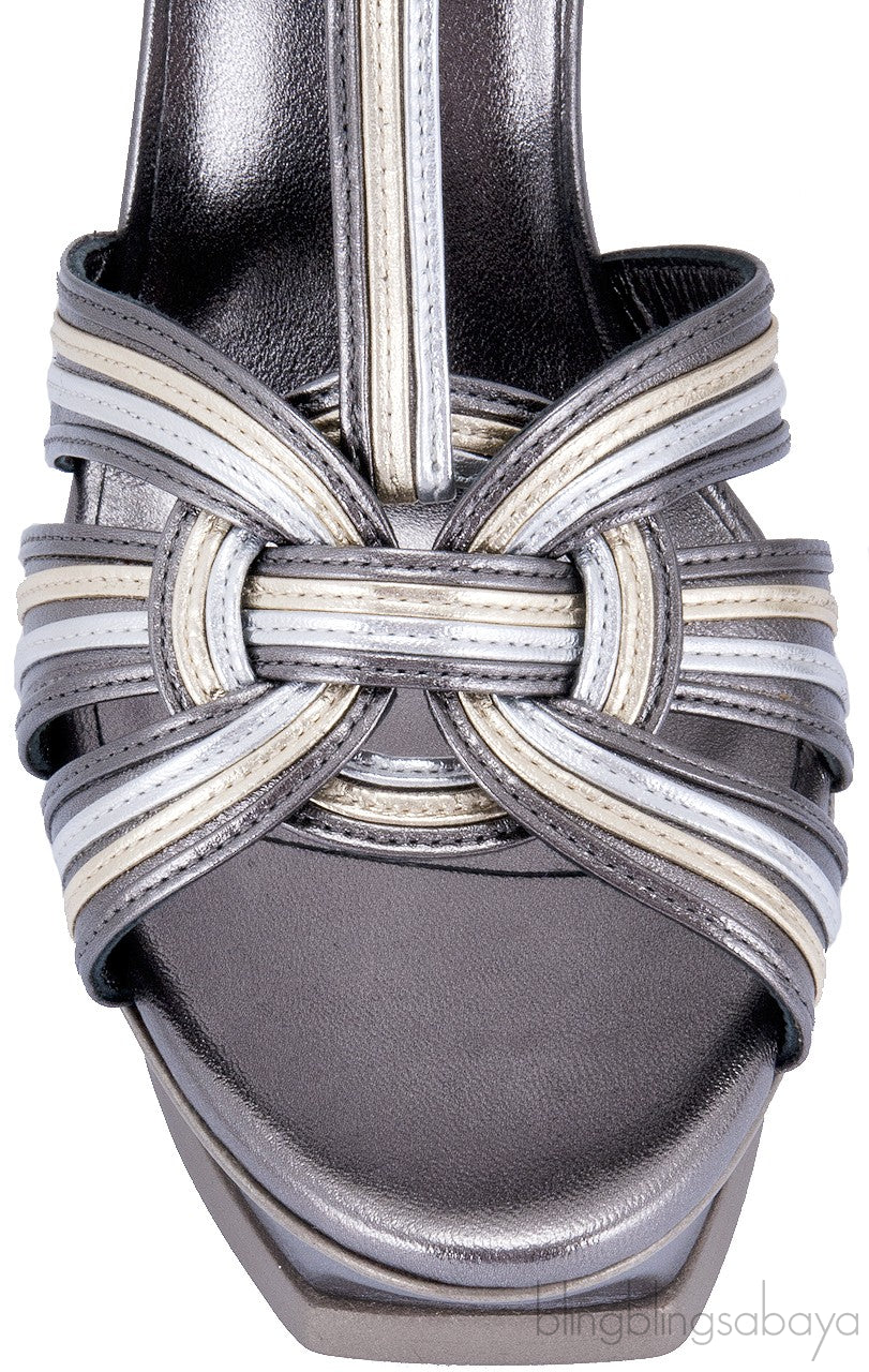 Metallic Tribute Sandals