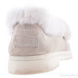 Fur-trimmed Suede Loafers