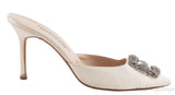 Off-white Hangisi Satin Mule