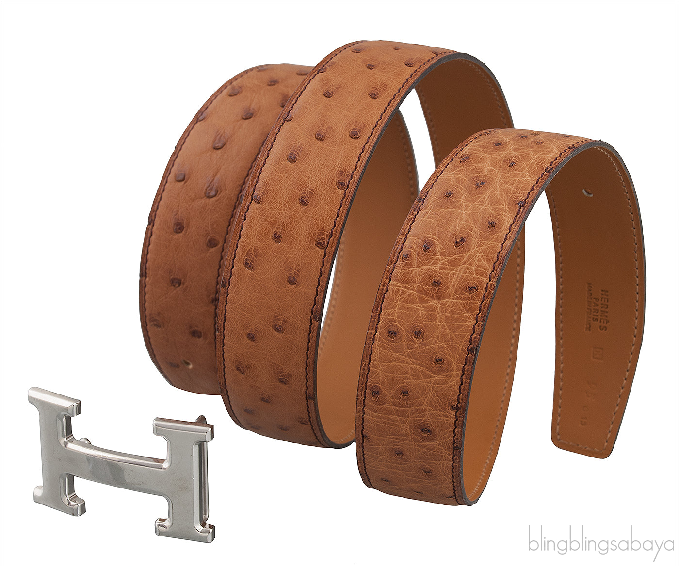 Ostrich Reversible 32mm Belt