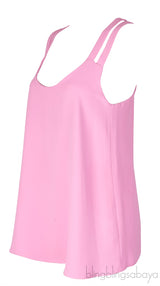 Neon Pink Sleeveless A-line Top