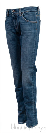 Skinny Distressed Blue Denim
