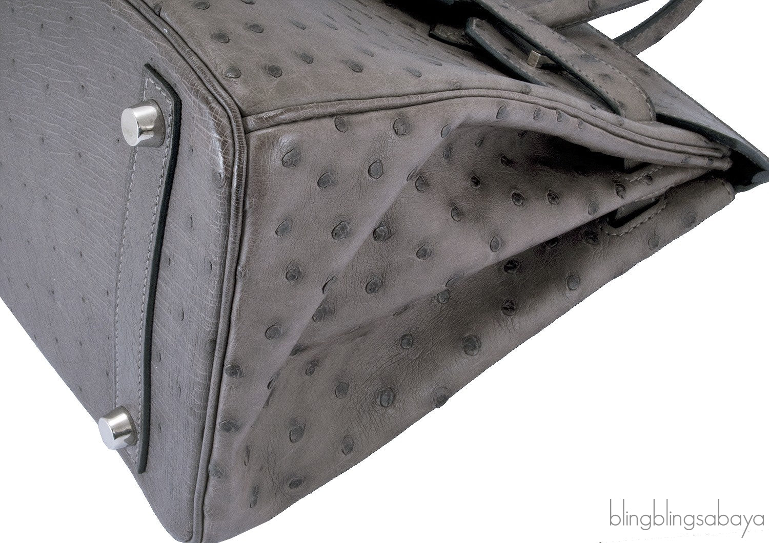 Birkin 30 Grey Mousse Ostrich PHW
