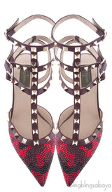 Crystal Emb. Rockstud Pumps
