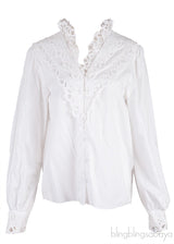 White Sandra Lace Blouse