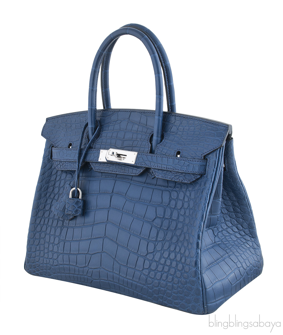 Birkin 30 Blue Sapphire Matte Crocodile