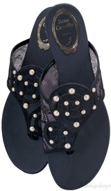Ruby Black Lace Sandals