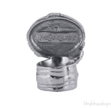 Silver & Black Arty Oval Ring