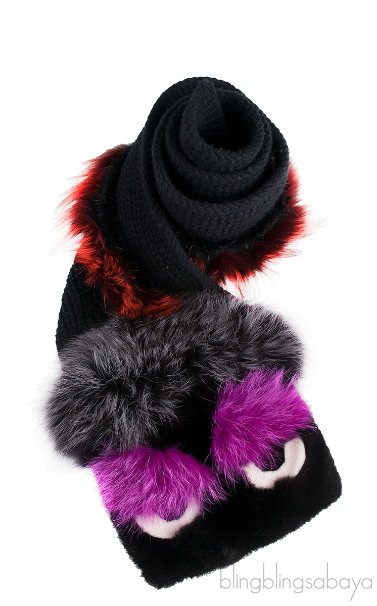Bag Bugs Scarf Black