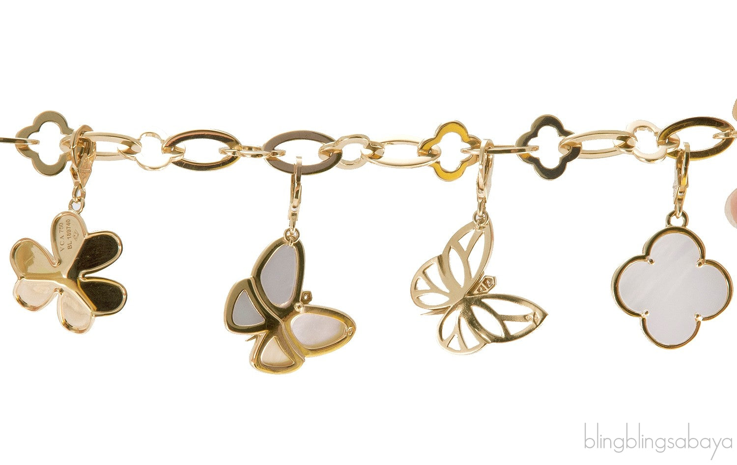 Gold & Diamond Charm Bracelet