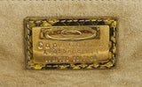 Yellow Python Clutch Bag