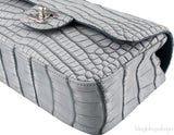 Grey Bi-Color Croc Mini Bag