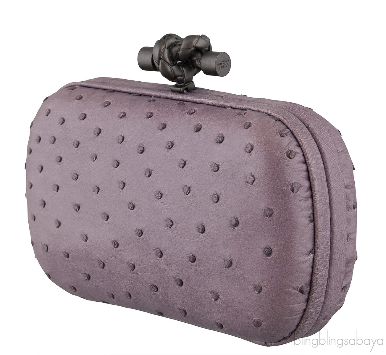Knot Ostrich Mini Clutch