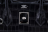 Birkin 30 Black Matte Nilo Croco