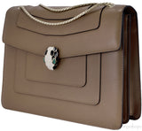Serpenti Petra Brown Shoulder Bag