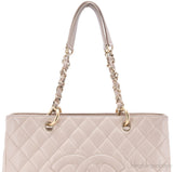 Beige Caviar Shopping Tote