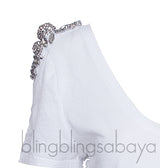 Crystal Emb. White T-shirt