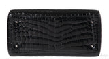 Christian Dior Lady Dior Black Medium Crocodile PHW
