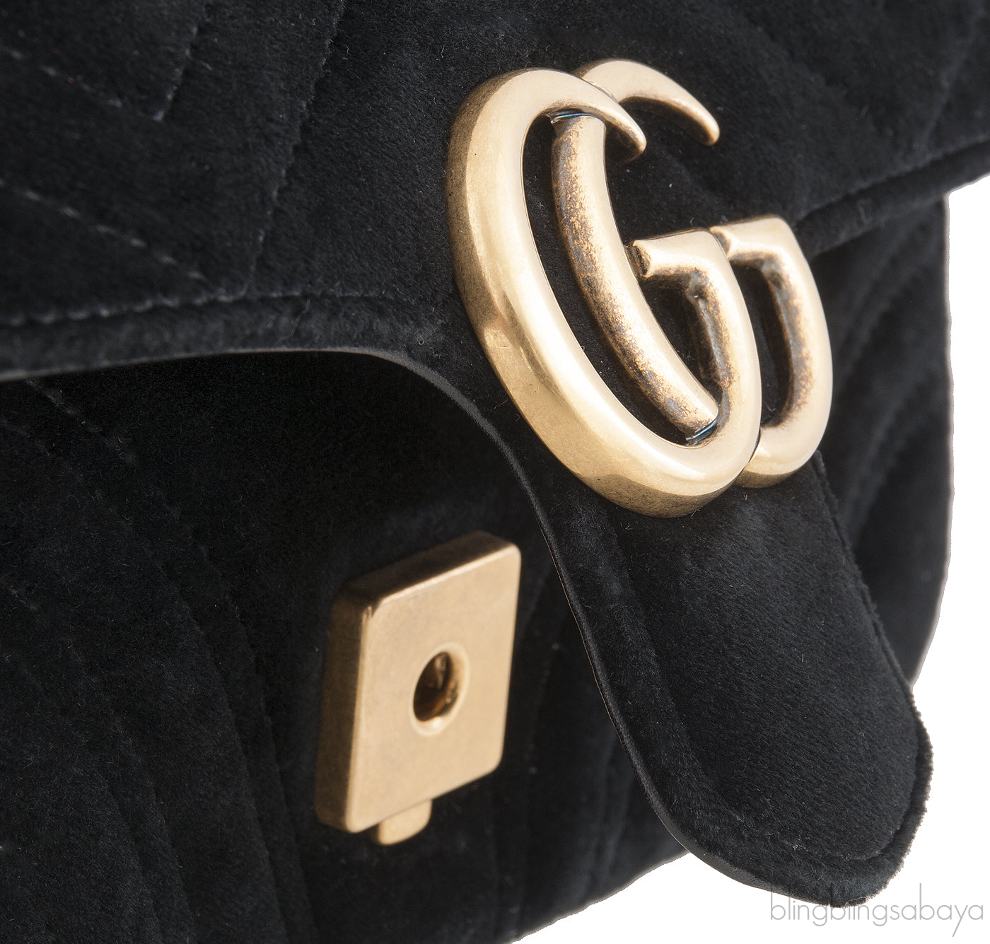 Black Marmont Velvet Mini Bag