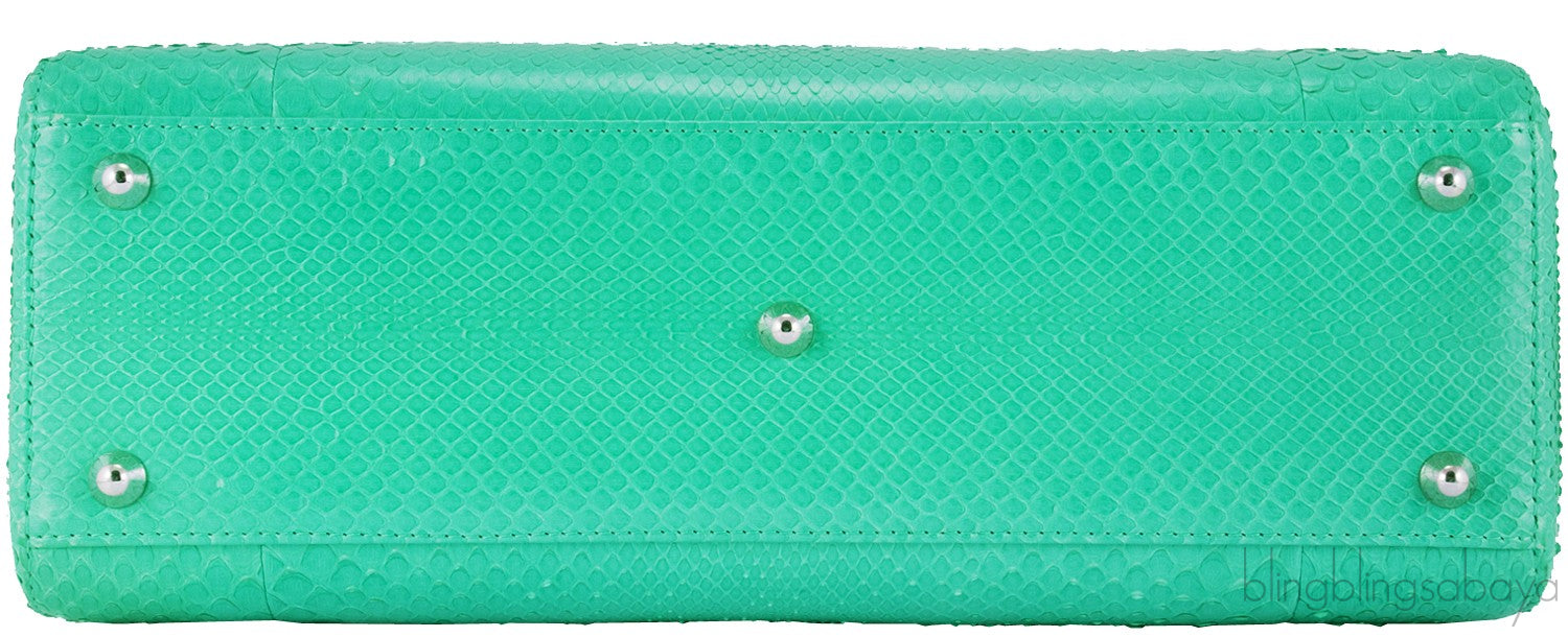 Lady Dior Green Python