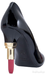 Black Patent Lipstick Heels