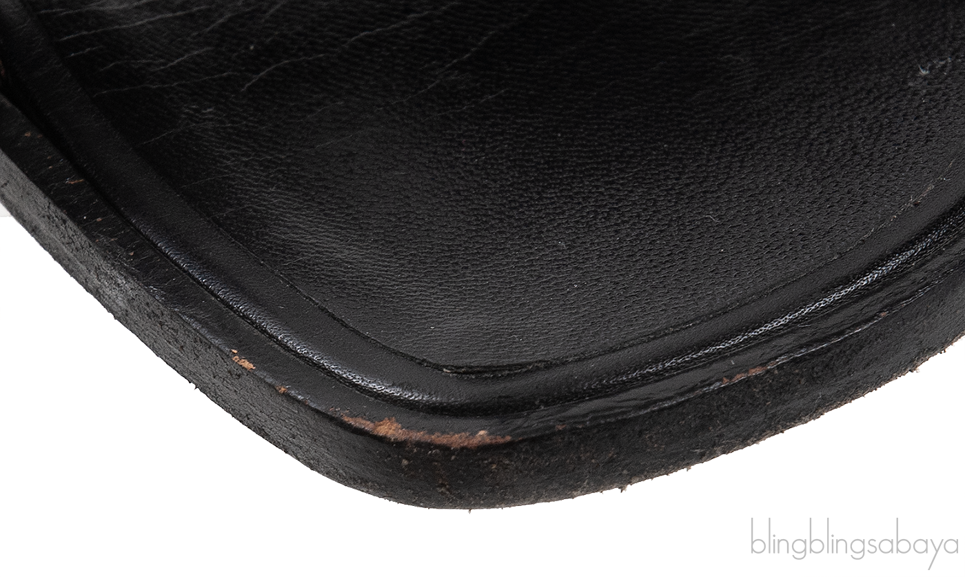 Hermes Oran Black \"Clou de Selle\" Sandals