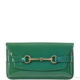 Gucci Bright Bit Green Patent Clutch