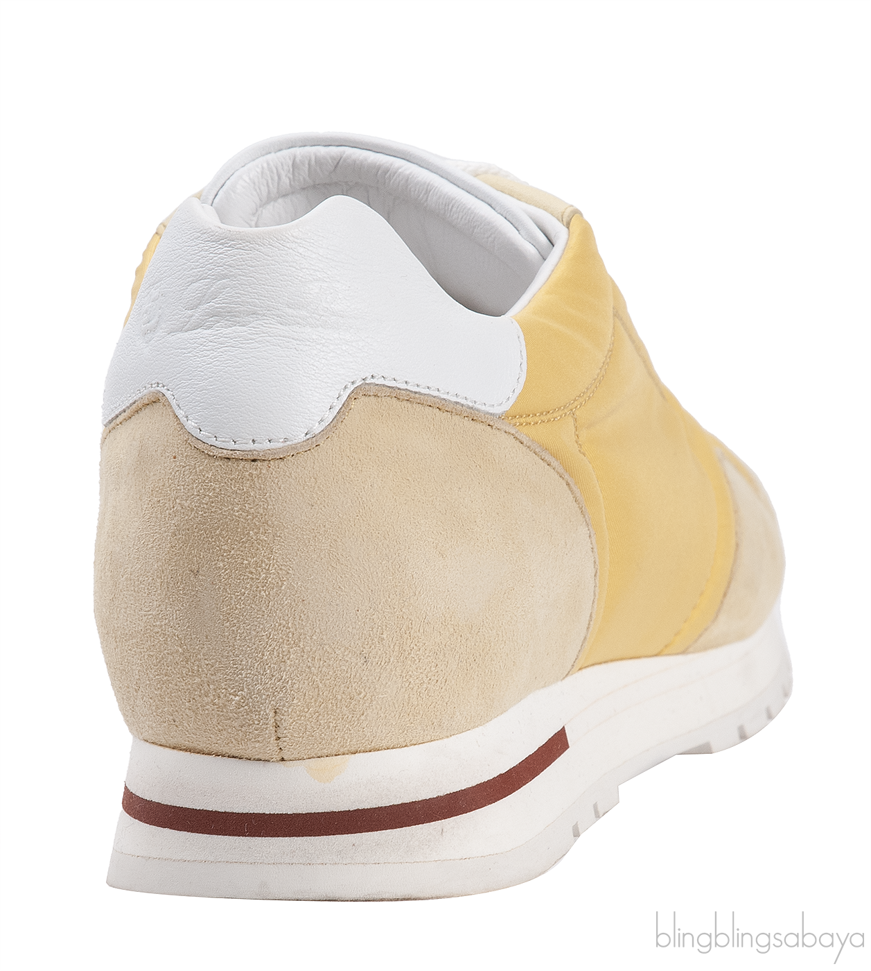 Loro Piana My Wind Microfibre Yellow Sneakers