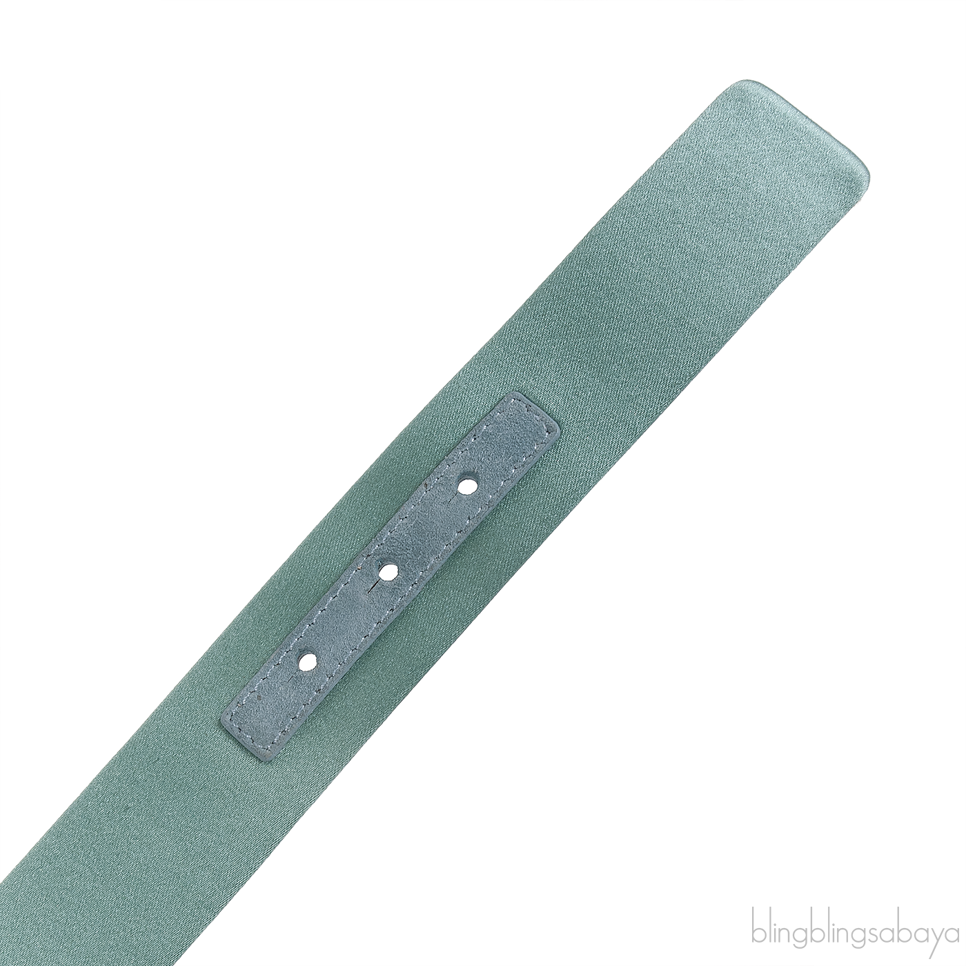 Roger Vivier Green Pilgrim Satin Crystal Belt