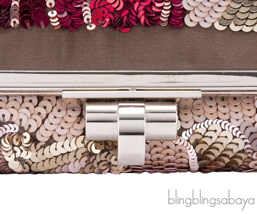 Embroidered Sequin CLutch