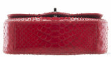 Red Python Mini Single Flap Bag