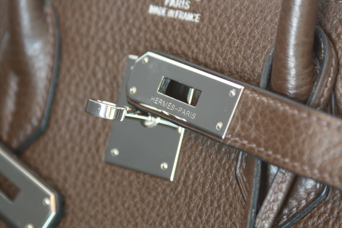 Birkin 35 Chocolate Taurillon Clem