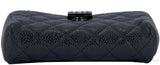 Black Quilted Phone Holder