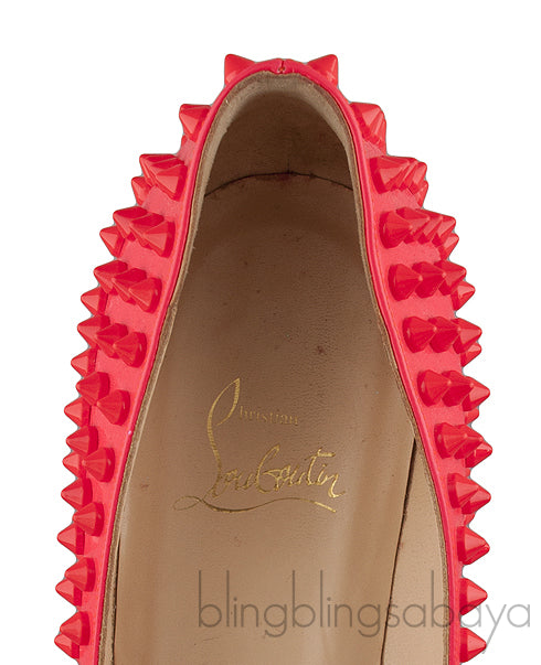Pigalle Spikes Hot Pink Heels