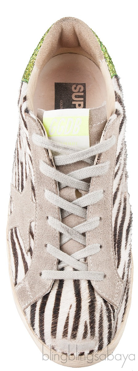 Superstar Zebra Pony Hair Sneakers